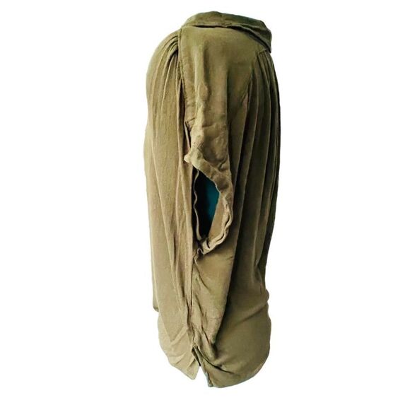 Lucky Brand Army Green Short Sleeve Top Size Small - Picture 2 of 5